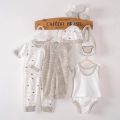 Babyonline(Y313)P6 ชุดบอดี้สูทเด็กทารกแรกเกิดเซ็ต8ชิ้น ผ้านิ่ม อ่อนโยนต่อผิว. 