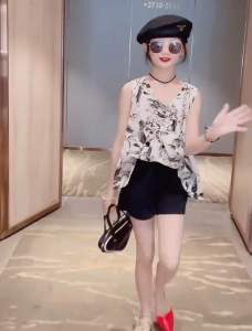 S03-37 Setelan baju anak perempuan dan celana pendek import terbaru korea