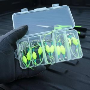 DHCRP Đèn chống chói Dây móc đôi 4#6#8#10#12 Khả năng chống nước. Bộ dụng cụ câu cá bằng máy câu ngang Hồ và sông. Mút EVA Bộ dụng cụ câu cá bằng cần câu. Câu cá chép