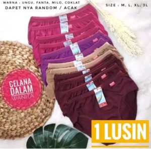 1 LUSIN CD Wanita celana dalam wanita dewasa / celana dalam wanita lusinan / celana dalam dewasa wanita / promo cd wanita 12 pcs / cd wanita 6 pcs polos