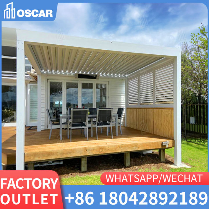 Automatic Folding Pvc Roof Sun Shading Aluminum Retractable