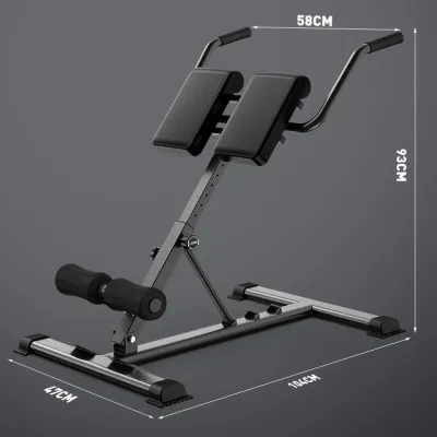 ingjixi2 New Roman Chair Back Extension Machine Hyperextension Bench with Dual Angle Height Adjustment Back Exercise Bench for Home Gym Graceful 6K4N7