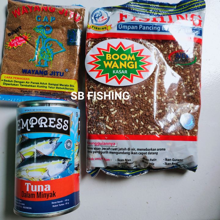 Umpan Boom fishing Wangi Empress Tuna wayang cokelat belut Lazada Indonesia