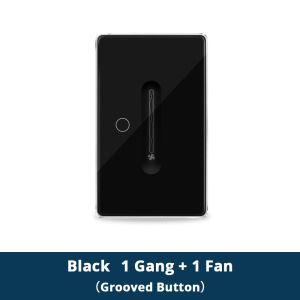 zemismart Tuya Zigbee Ceiling Fans SwitchUS 1Gang Neutral Fan SwitchSmart Touch Panel Interruptor Alexa Google Home Voice Controlwork with Tuya Zigbee Hub