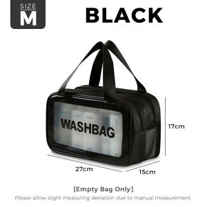 MPH Double-layer Cosmetic Bag Dual Compartment Travel Toiletries Bag Large PU Wash Bag Large Capacity Bag Baby Essentials Storage Bag Electronic Accessories Organiser Beg Kosmetik Murah