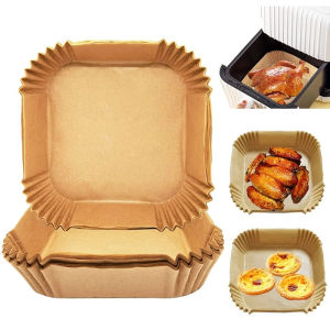 Set 50 Miếng Giấy Lót Nồi Chiên Hình Khuôn Bánh - Giảm Thiểu Tối Đa Dầu Mỡ Bám Vào Nồi Chiên