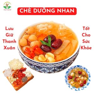 Chè Dưỡng Nhan Tuyết Yến Nhựa Đào Chuẩn Loại 1 Nguyên Liệu Nấu Bổ Dưỡng Thơm Ngon Đẹp Da DángOneFood68