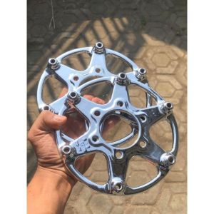 Breket Adaptor Pangkon Piringan Tiger Revo SUDAH CHROME CELUP