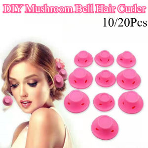 10/20PCS Non-hair Silicone Mushroom Bell Curling Iron Perm Lazy Bang Curl Sleeping Curler Hair Styling Tool
