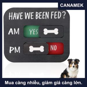【CANAMEK】 Mèo chó ăn nhắc nhở dấu hiệu cho ăn vật nuôi nhắc nhở treo trang trí từ tủ lạnh nam châm mặt dây chuyền