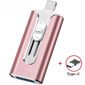 🔥โปรแรง🔥 ฟลชไดร์ฟ USB 1TB แบบพกพา 4 อิน 1 OTG กันน้ำ รองรับอุปกรณ์หลายชนิด การจัดเก็บข้อมูล ความเข้ากันได้ที่แข็งแกร่