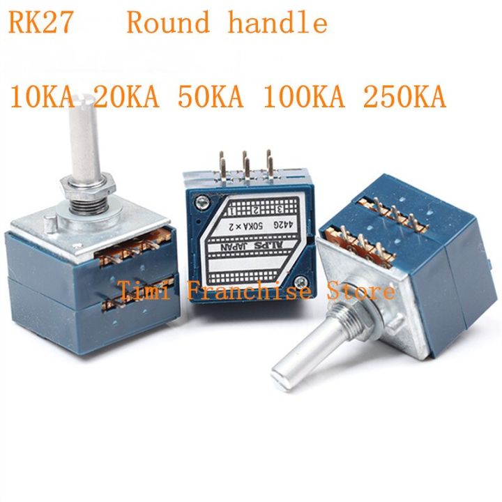Japan ALPS RK27 Volume Log Potentiometer Dual A10K A20K A50K - Foto 14