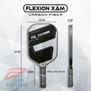 (Chính Hãng) Vợt Pickleball F-sports- Perseus Flexion – Dành Cho Mọi Phong Cách Chơi – Carbon Nhám - Vợt giá rẻ
