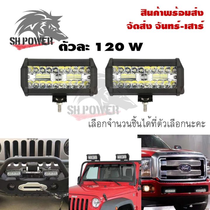 ไฟสปอร์ตไลท์รถยนต์LED Spotlightไฟหน้ารถยนต์12-24Vไฟตัดหมอก/ไฟส่องสว่าง ...