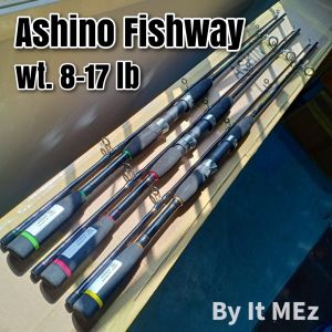 ของแท้ ราคาถูก ❗❗ คันเบ็ดตกปลา คันสปิ๋ว Ashino Fishway Line wt. 8-17 lb เหมาะสำหรับ ตกปลาเกล็ด ตกสปิ๋ว ตกปลาเกล็ด หน้าดินงานเบา บ่อตกปลา Spinning