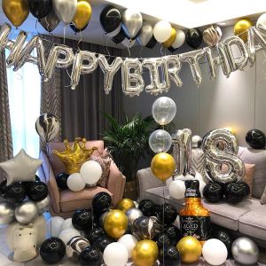 110pcs Happy Birthday Party Decoration Birthday Deco Decor Balloons Set for Adults Girls Boys Woman Man [SG SELLER]