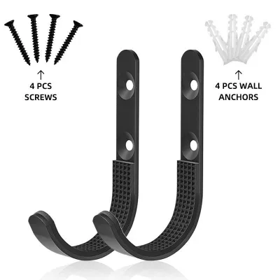 2/4 PCS Stainless Steel Gun Wall-Mounted Rack Holder Gun Display Hook Storage Brackets