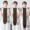 หางม้าตรงสวย ชิ้นหนา 45cm 55cm 65cm วิกผมหางม้า แฮร์พีชหางม้า แฮร์พีชผมยาว แฮร์พีชหางม้าผูกตรง ผม ปลอมหางม้า. 