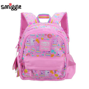 Australia smiggle original childrens schoolbag girls backpack cartoon Pink Pig kawaii 11 inch 1-3 years old Kids bags