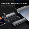SSK 550MB/s 128GB USB 3.2 Gen 2 USB Flash drive 256G USB C SSD Drive 128GB. 