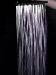 Shower Head Black Rain Shower Head High Pressure Large Shower Head Single Head Shower Head Accessories Stainless Steel