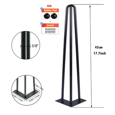 4pcs Metal Hairpin Table Leg Stand Iron Coffee Table Foot Furniture Hair Pin Desk Legs Set