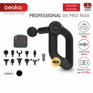 Beoka D6 Pro Max Massage Gun | Muscle Reset for Back Thighs & Legs | For Fitness Enthusiasts & Healthcare Professionals