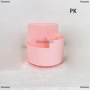 [COD] Homein White Division And Layering Rotating Pencil Office Desktop Multifunctional Storage Stationery Supplies Beauty Tools
