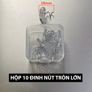 Hộp 10 Đinh Cố Định Ga Giường Nút Ghim Xoắn Chống Trượt Thảm Nệm Đệm Ghế Hamart Tiện Lợi