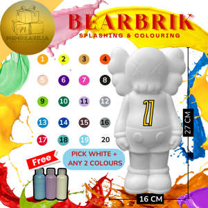 Mainan Anak Cat Bear Fluid BearBrick Kaws Figurine Hobby Kado Hadiah Ultah Souvenir Pajangan