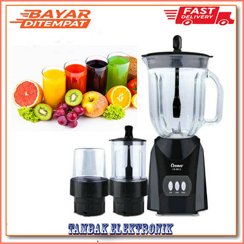 Blender Cosmos Kaca 3 IN 1 CB282 G Kapasitas 2 Liter Tabung Gelas