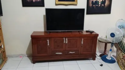 bufet pendek driswar meja tv jati harga pabrik