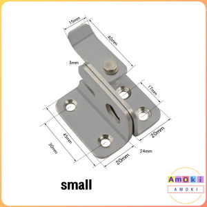Amoki Stainless Steel Safety Hasp Door Lock for Bathroom Bedroom Door Catch Latch