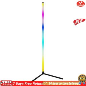 [VOF] RGB Standing Lamp Color Changing Smart Modern Floor Lamp App & Remote Control for Bedroom Living Room Gaming Room