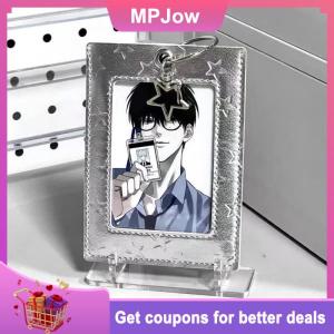 【MPJow】 PU Leather Card Holder Kpop Idol Photocard Holder Keychain Idol Photo Cards Sleeve Photo Display Pendant Cards Cover