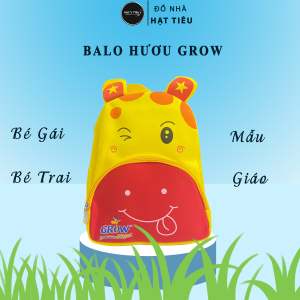 Balo Hươu Vàng Grow 2 ngăn cho bé mẫu giáo