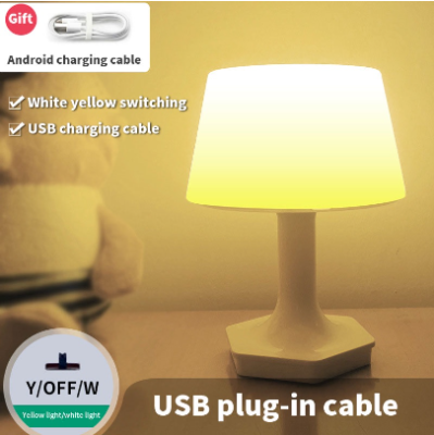 Plug-In USB Cable Lampu Tidur LED Lampu 2 Warna Colok Listrik | Lazada Indonesia