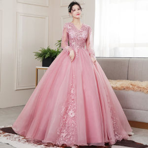 Formal Evening Dress For Women Elegant Flower Pattern Classy wedding Engagement long JS Prom Gown ninang Female Dresses