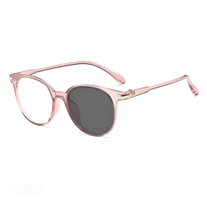 Kacamata Photocromic Wanita Pria Fashion Anti Radiasi Lensa Transaparan Sunglasses PLARTP06