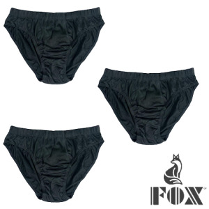FOX Classic Bikini Briefs for Men (101) Mens Cotton Brief Comfort Fit Underwear in Gray/Black/White/Assorted 1 pc / 3pc S M L XL XXL 2XL XXXL 3XL Original Bestseller