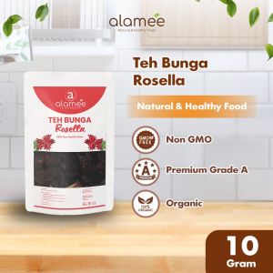 ALAMEE Teh Bunga Rosella Tea Siap Saji Seduh Sehat 10gr Organic Organik Herbal Alami Teh Seduh