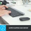 Logitech MK470  Keyboard dan Mouse Wireless Slim Combo. 