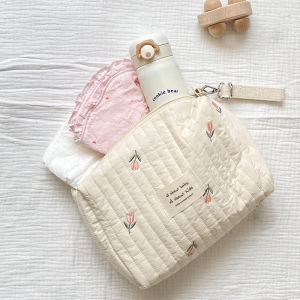 GINA Korean Premium Pouch Bag / Premium Cotton Stroller Pouch Bag / Tas Gantung Stroller / Diaper Bag