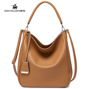 David Jones Paris women handbag pu leather female crossbody bag large plain lady shoulder bag