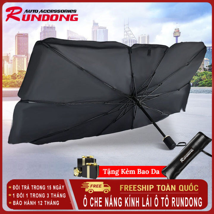 (PHỦ TITAN) Ô che nắng kính lái xe ô tô RUNDONG có lớp bạc cách nhiệt ...