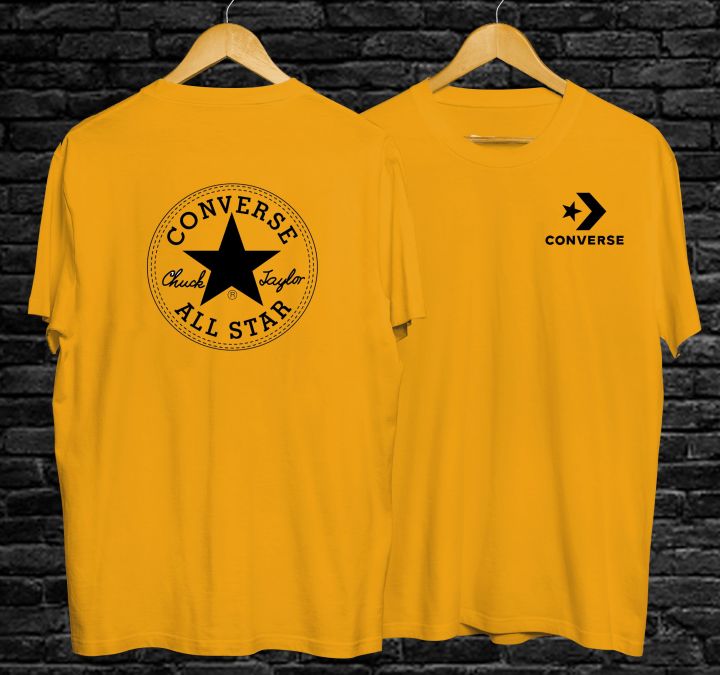 Converse shirt front and back unisex cotton Lazada PH