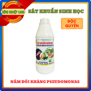 CHẾ PHẨM SINH HỌC - PSPEUDOMONAS: Phòng Trừ Bệnh Héo Xanh Nức Thân Xì Mủ Thối Rễ - Chai 1 Lít