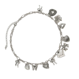 Fashionable Heart Charm Necklace Punk Inspired Thick Chain Statement Pieces for Women Gifts Daily Use