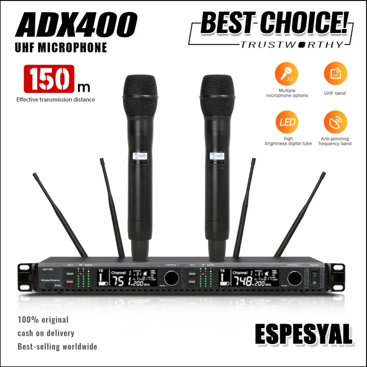 Orihinal ADX400 Anchor Wireless Handheld Metal Microphone U