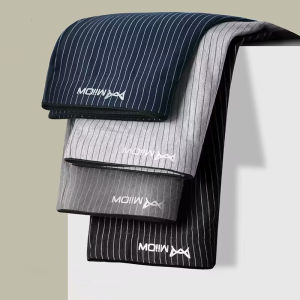 CMENIN 4Pcs แฟชั่นผ้าฝ้ายผู้ชายกางเกง Bxoers กางเกงขาสั้นต่ำเอวชุดชั้นในผู้ชายชุดชั้นในชายนักมวยกางเกง Boxeurs MW001Stripe